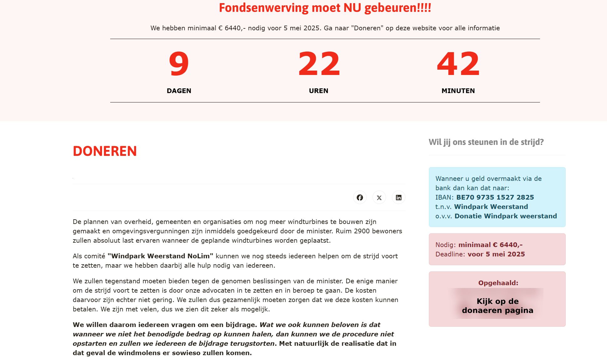 Transparantie op onze website